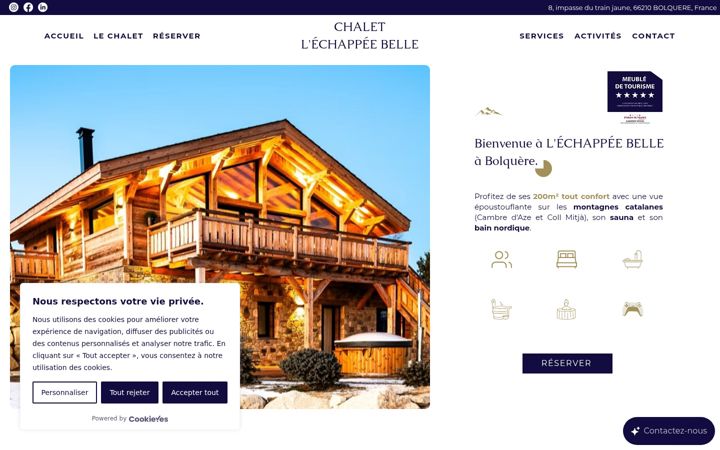 Capture d'écran de chalet-echappee-belle.fr