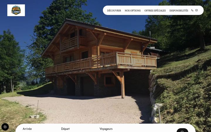 Screenshot of chalet-ladret.com
