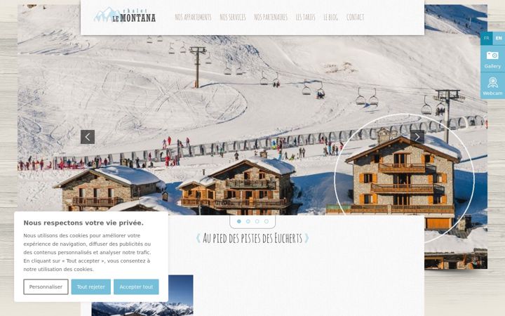 Screenshot of chalet-le-montana.com
