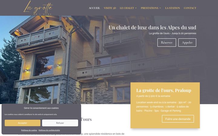 Capture d'écran de chalet-luxe-alpes.fr