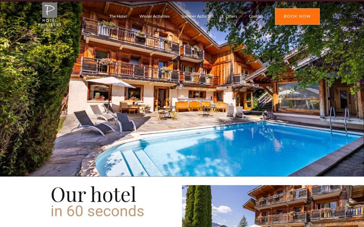Screenshot of chalet-philibert.com