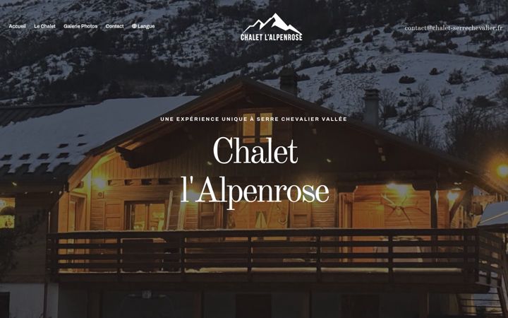 Screenshot van chalet-serrechevalier.fr