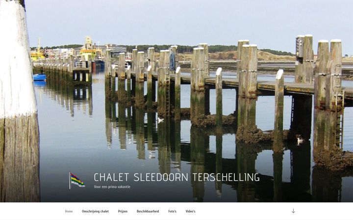 Captura de ecrã de chalet-sleedoorn.nl