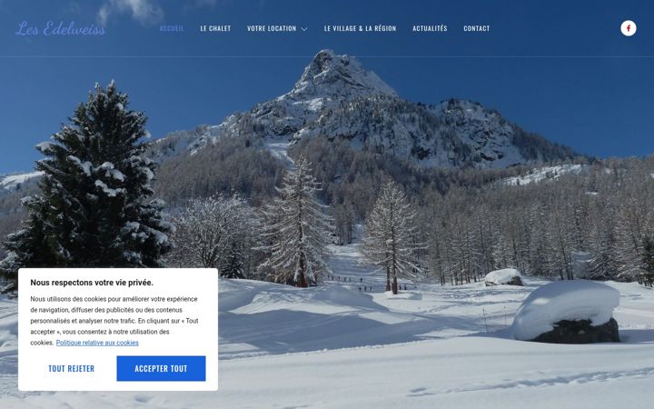 Screenshot van chalet-vallorcine.fr