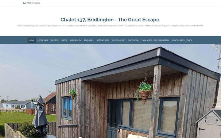 Screenshot von chalet137.co.uk