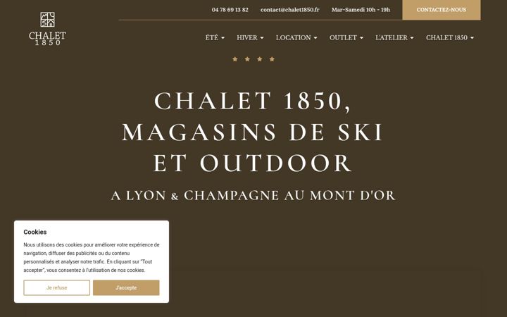 Screenshot van chalet1850.fr