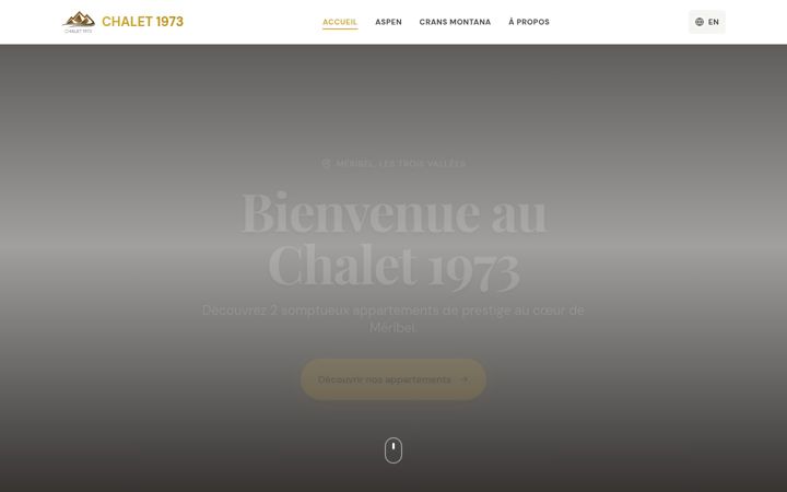 Screenshot of chalet1973.com
