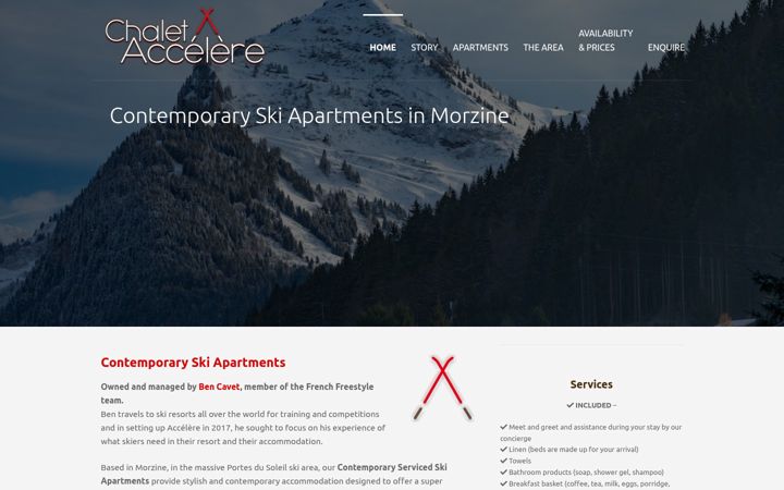 Screenshot of chaletaccelere.com