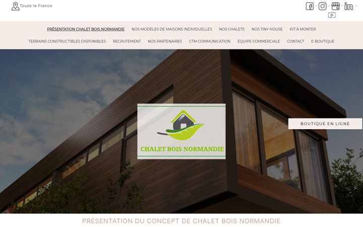 Screenshot van chaletboisnormandie.fr