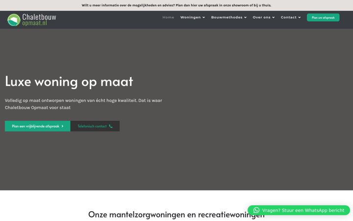 Screenshot του chaletbouwopmaat.nl