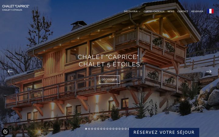 Screenshot of chaletcaprice.com