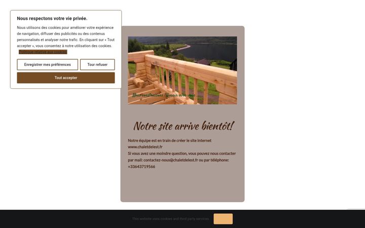 Screenshot van chaletdelest.fr