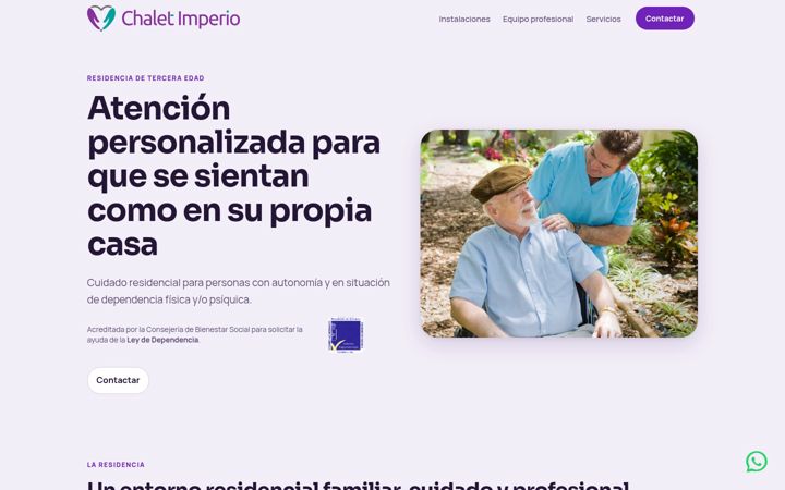 Screenshot of chaletimperio.com