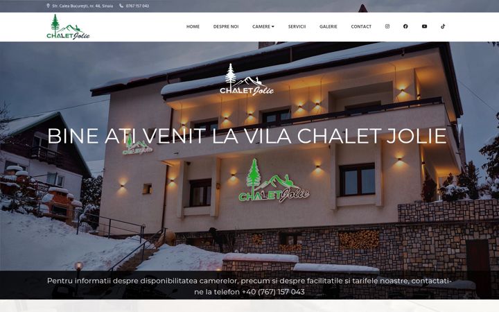 Captura de pantalla de chaletjolie.ro