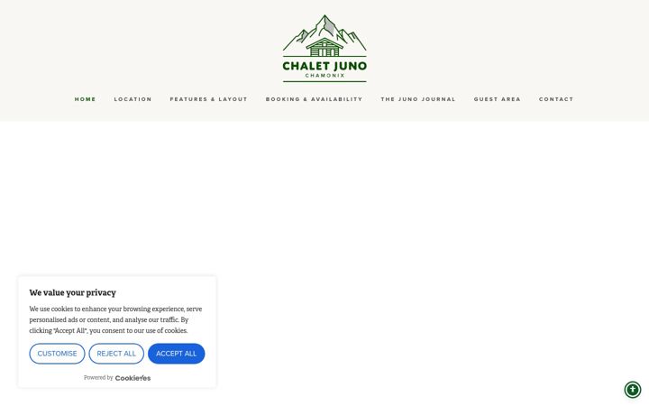 Screenshot of chaletjuno.com