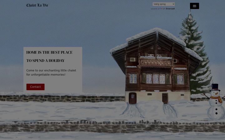 Screenshot of chaletlavie.com
