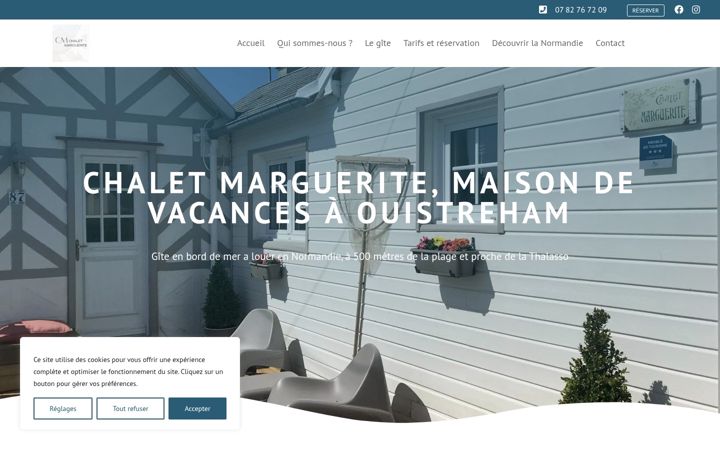 Screenshot van chaletmargueriteouistreham.fr