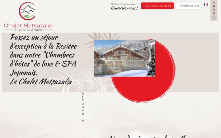 Screenshot of chaletmatsuzaka.com