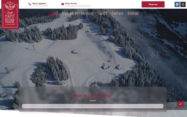 Screenshot van chaletnantrouge.fr