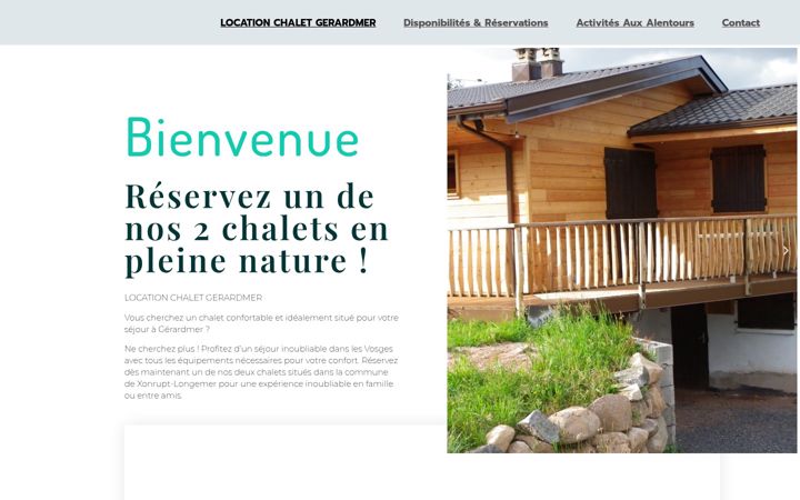 Screenshot van chaletnature.fr
