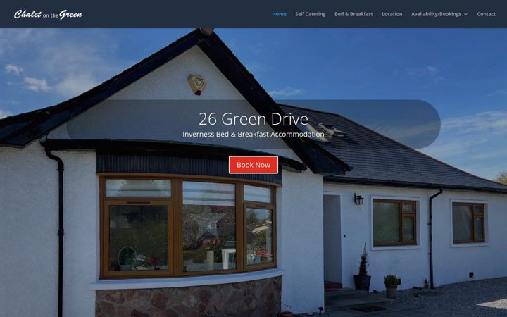 Screenshot von chaletonthegreen.co.uk