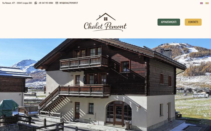 Screenshot του chaletpemont.it