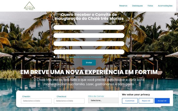 Képernyőkép: chaletresmarias.com.br