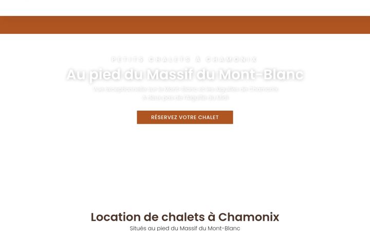Screenshot of chalets-chamonix.com