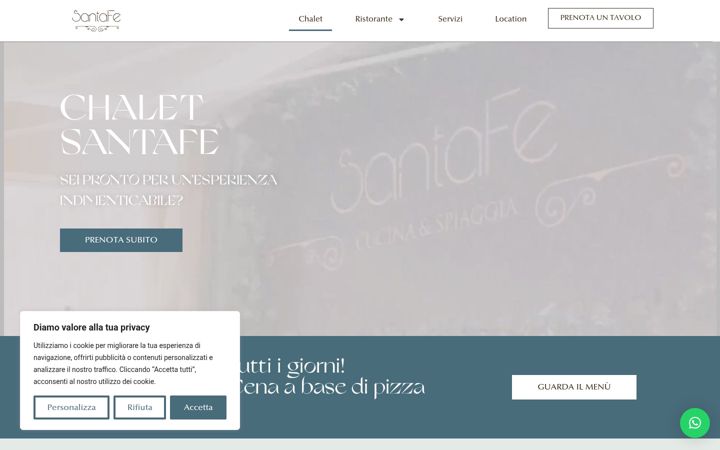 Zrzut ekranu chaletsantafe.it