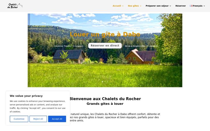 Screenshot of chaletsdurocher.com