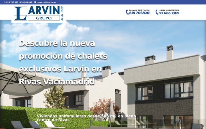 Screenshot di chaletslarvinrivas.es