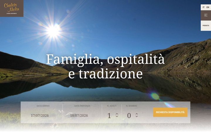 Screenshot of chaletsmolin.com