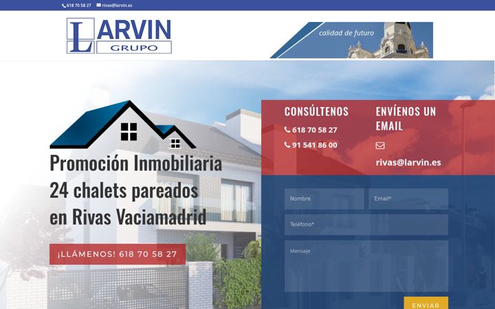Screenshot of chaletsrivasvaciamadrid.com