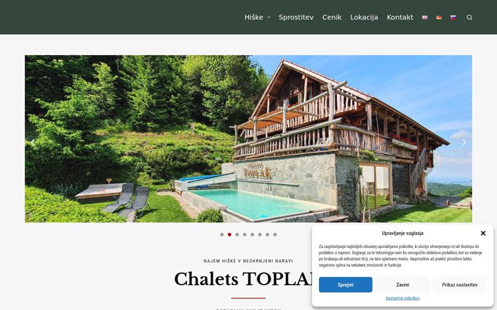 Screenshot of chaletstoplak.com