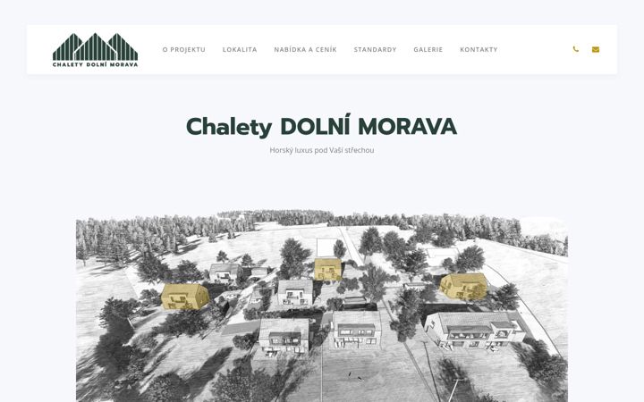Екранна снимка на chaletydolnimorava.cz