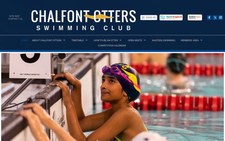Screenshot von chalfontotters.org.uk