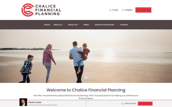 Screenshot von chalicefinancialplanning.co.uk