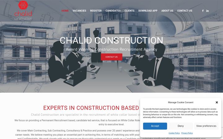 Screenshot von chalidconstruction.uk