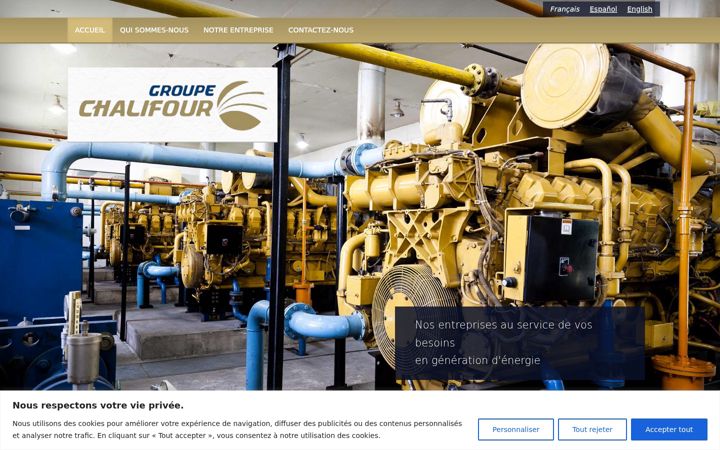 Captura de pantalla de chalifourgroup.ca