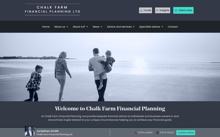 Screenshot von chalkfarmfinancial.co.uk