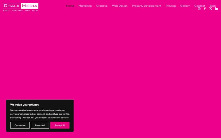 Screenshot von chalkmedia.co.uk