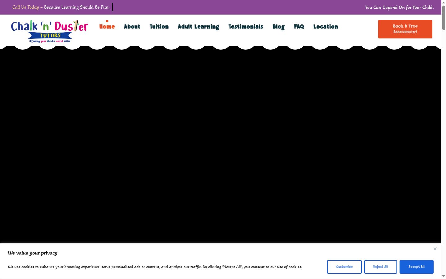 Screenshot tal-banner tal-kunsens muri qabel kwalunkwe interazzjoni