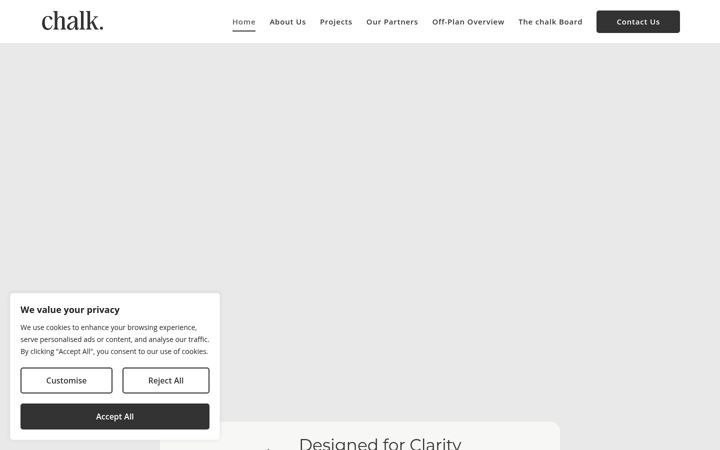 Screenshot of chalkrealestate.ae