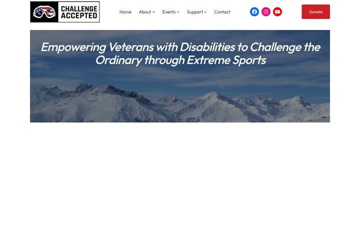 Skærmbillede af challengeacceptedusa.org
