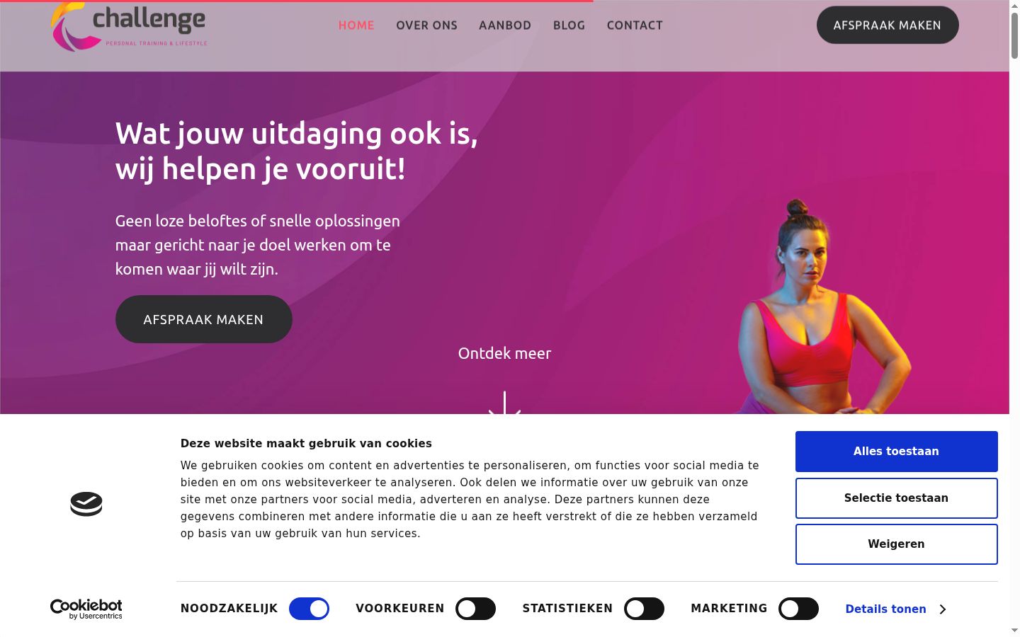 Zrzut ekranu banera zgody wyświetlanego przed jakąkolwiek interakcją