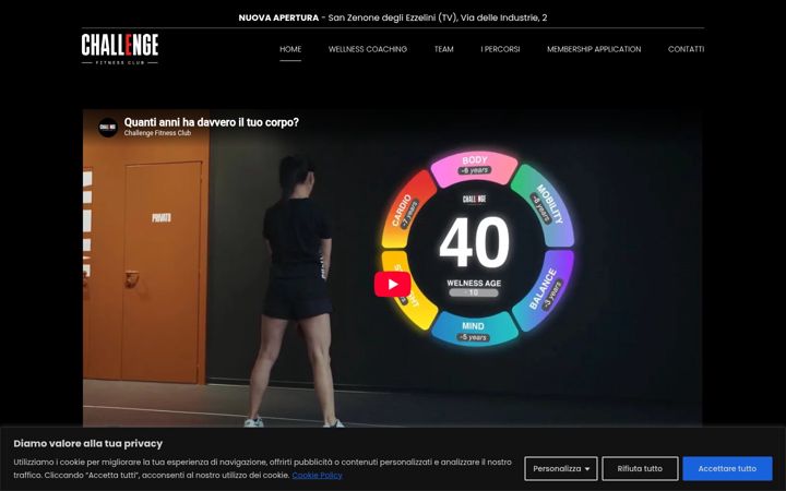 Zrzut ekranu challengefitnessclub.it