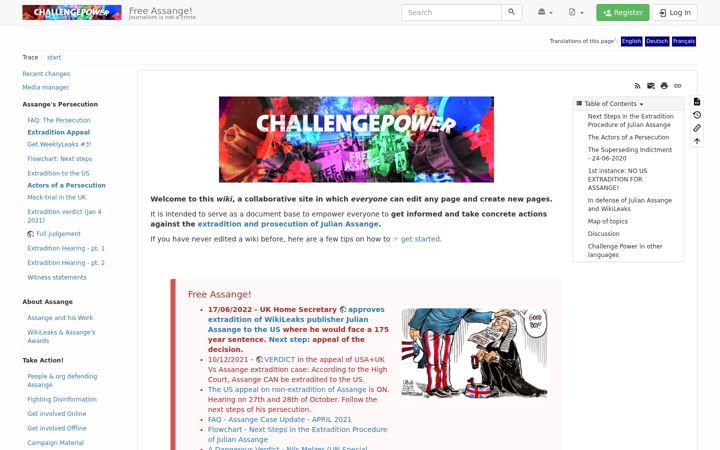 Captură de ecran a challengepower.info