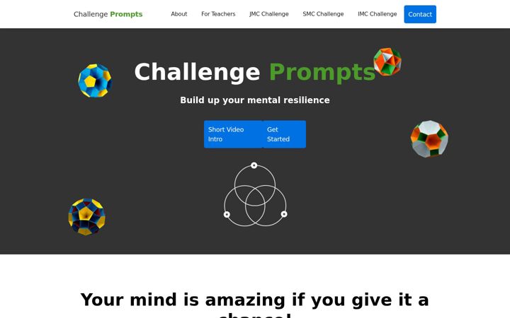 Screenshot von challengeprompts.co.uk