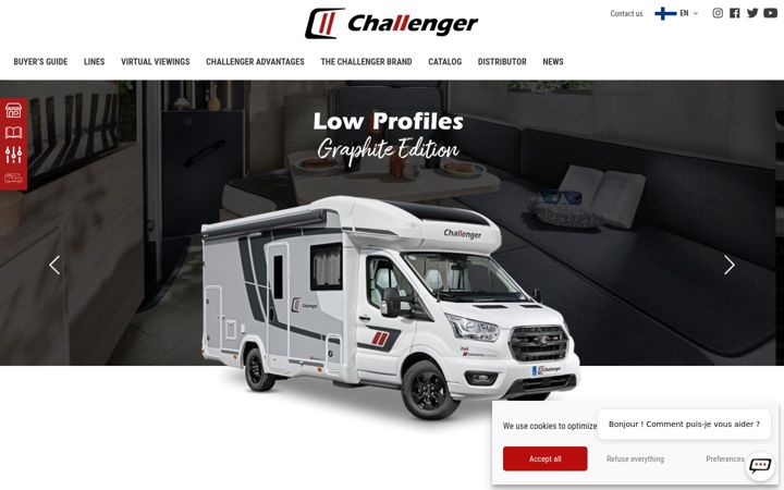 Screenshot di challenger-auntoautot.fi