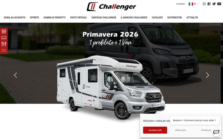 Zrzut ekranu challenger-camper.it